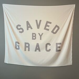 Saved By Grace Wall Tapestry